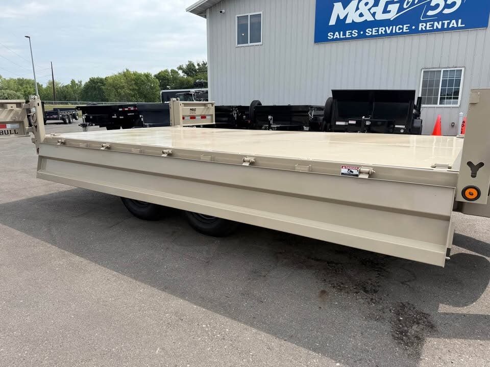 New DDPO 96X14 14.9K DECKOVER DUMP TRAILER - TAN