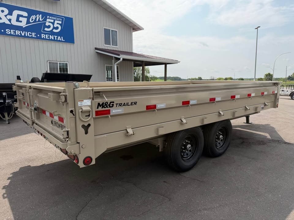 New DDPO 96X14 14.9K DECKOVER DUMP TRAILER - TAN