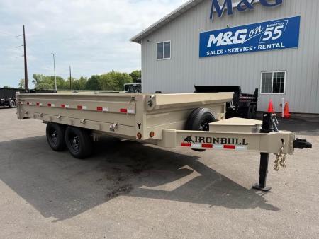 New DDPO 96X14 14.9K DECKOVER DUMP TRAILER - TAN