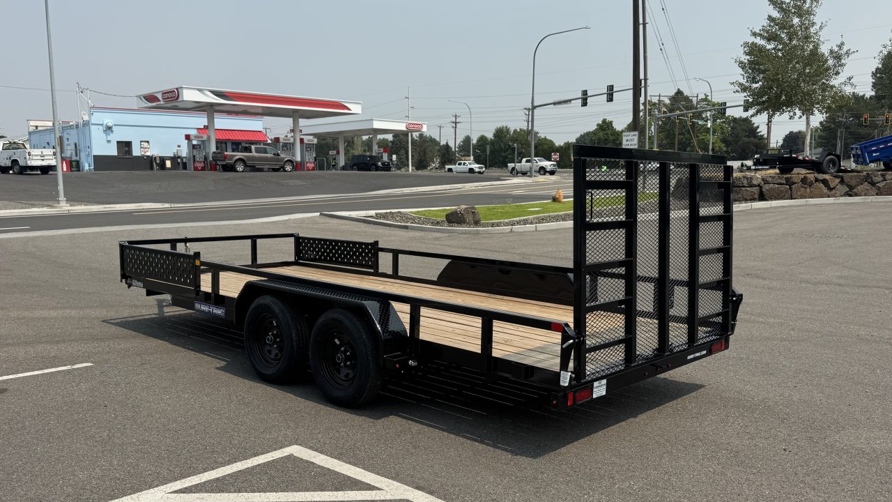 New 2026 Sure-Trac 7 x 18 Tube Top ATV 7K Utility Trailer