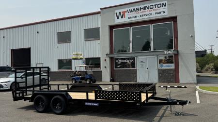 New 2026 Sure-Trac 7 x 18 Tube Top ATV 7K Utility Trailer