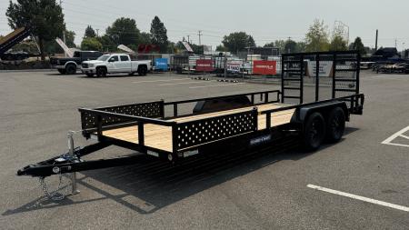 New 2026 Sure-Trac 7 x 18 Tube Top ATV 7K Utility Trailer