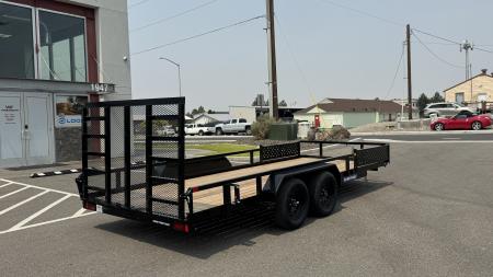 New 2026 Sure-Trac 7 x 18 Tube Top ATV 7K Utility Trailer