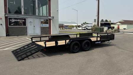 New 2026 Sure-Trac 7 x 18 Tube Top ATV 7K Utility Trailer