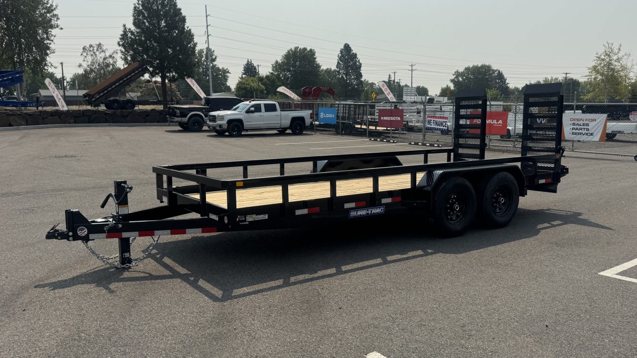 New 2026 Sure-Trac 7 x 18 Tube Top 14K Utility Trailer