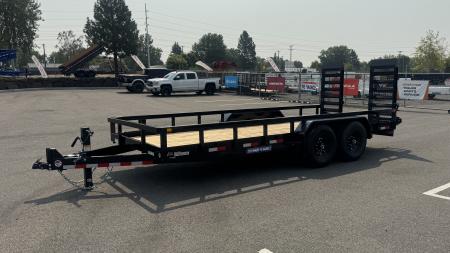 New 2026 Sure-Trac 7 x 18 Tube Top 14K Utility Trailer