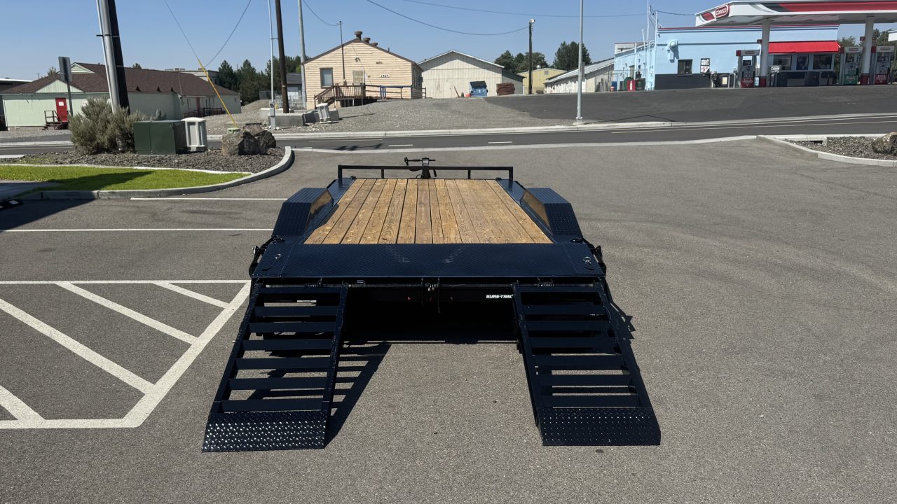 New 2026 Sure-Trac 8.5 x 18 (16+2) Full Width Equipment 14K Equipment Trailer