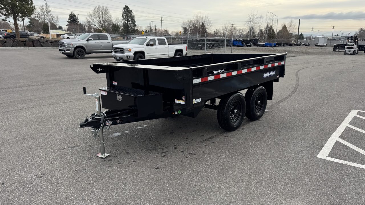 New 2025 Sure-Trac 6 X 10 SD Deckover Dump Trailer 10k single ram Dump Trailer
