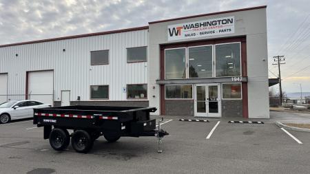 New 2025 Sure-Trac 6 X 10 SD Deckover Dump Trailer 10k single ram Dump Trailer