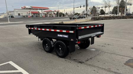 New 2025 Sure-Trac 6 X 10 SD Deckover Dump Trailer 10k single ram Dump Trailer