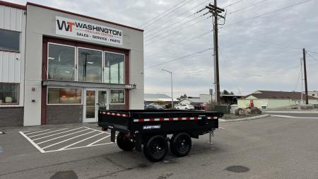 New 2025 Sure-Trac 6 X 10 SD Deckover Dump Trailer 10k single ram Dump Trailer