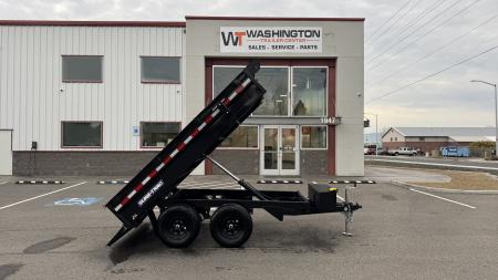 New 2025 Sure-Trac 6 X 10 SD Deckover Dump Trailer 10k single ram Dump Trailer