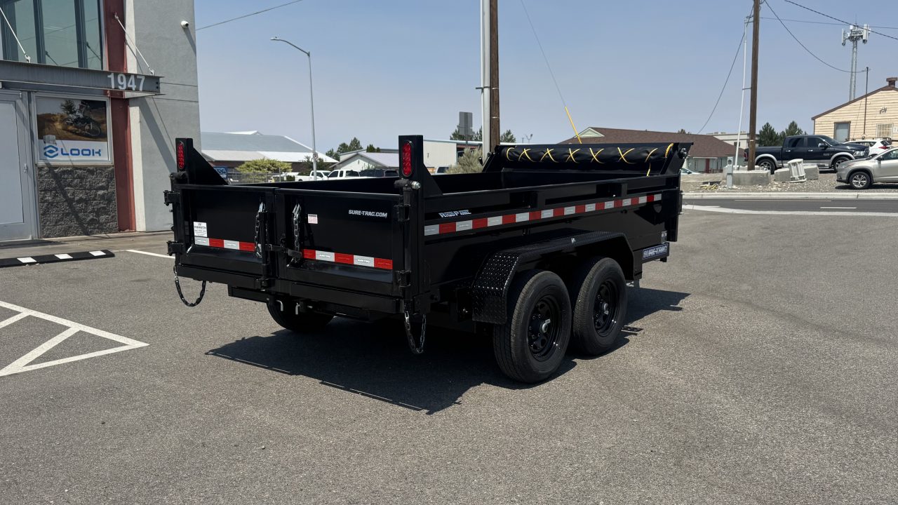 New 2025 Sure-Trac 6 x 12 SD Low Profile Dump 10K Single Ram Dump Trailer
