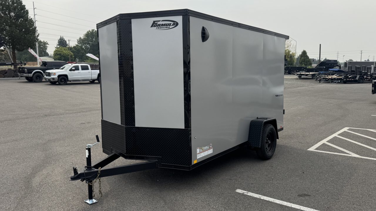 New 2026 Formula Trailers 6 x 12 Traverse Flat Top V-Nose 3k Cargo / Enclosed Trailer