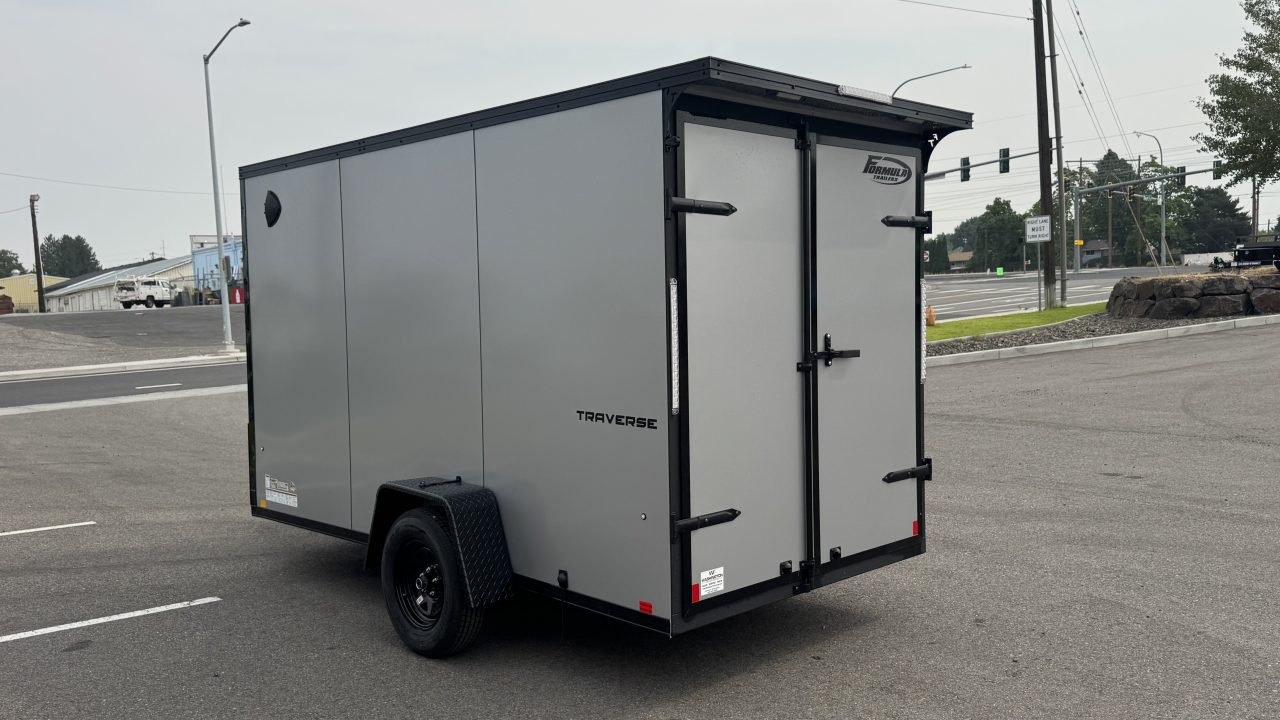 New 2026 Formula Trailers 6 x 12 Traverse Flat Top V-Nose 3k Cargo / Enclosed Trailer