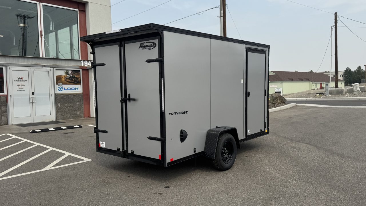 New 2026 Formula Trailers 6 x 12 Traverse Flat Top V-Nose 3k Cargo / Enclosed Trailer