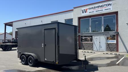 New 2026 Formula Trailers 7 x 14 Conquest SE Flat Top Sloped V-nose 7k Cargo / Enclosed Trailer