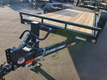 New 2026 Sure-Trac 7X16 GRAVITY TILT 14000 LB GVWR Equipment Trailer WITH 14000 LB GVWR(2-7K AXLES)