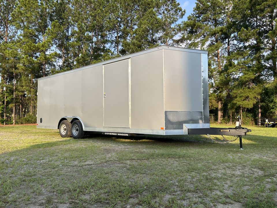 New 2026 Covered Wagon 8.5x24 Cargo / Enclosed Trailer, with 6" Extra Height, & Polycore Siding