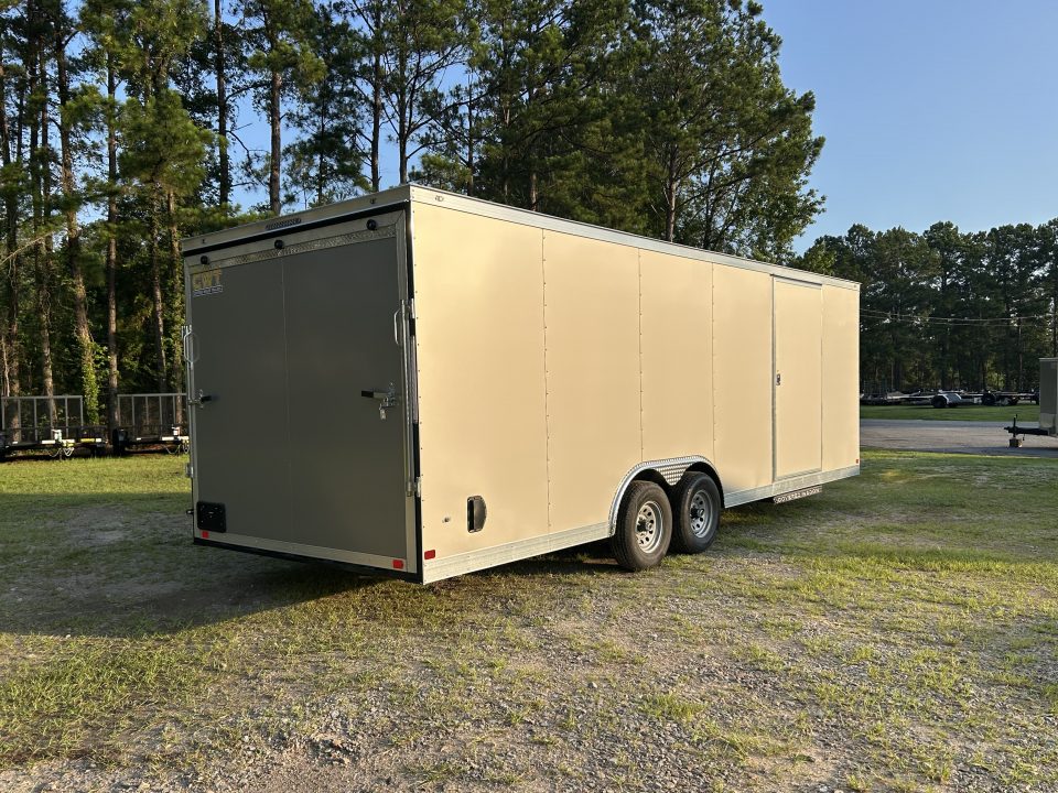 New 2026 Covered Wagon 8.5x24 Cargo / Enclosed Trailer, with 6" Extra Height, & Polycore Siding