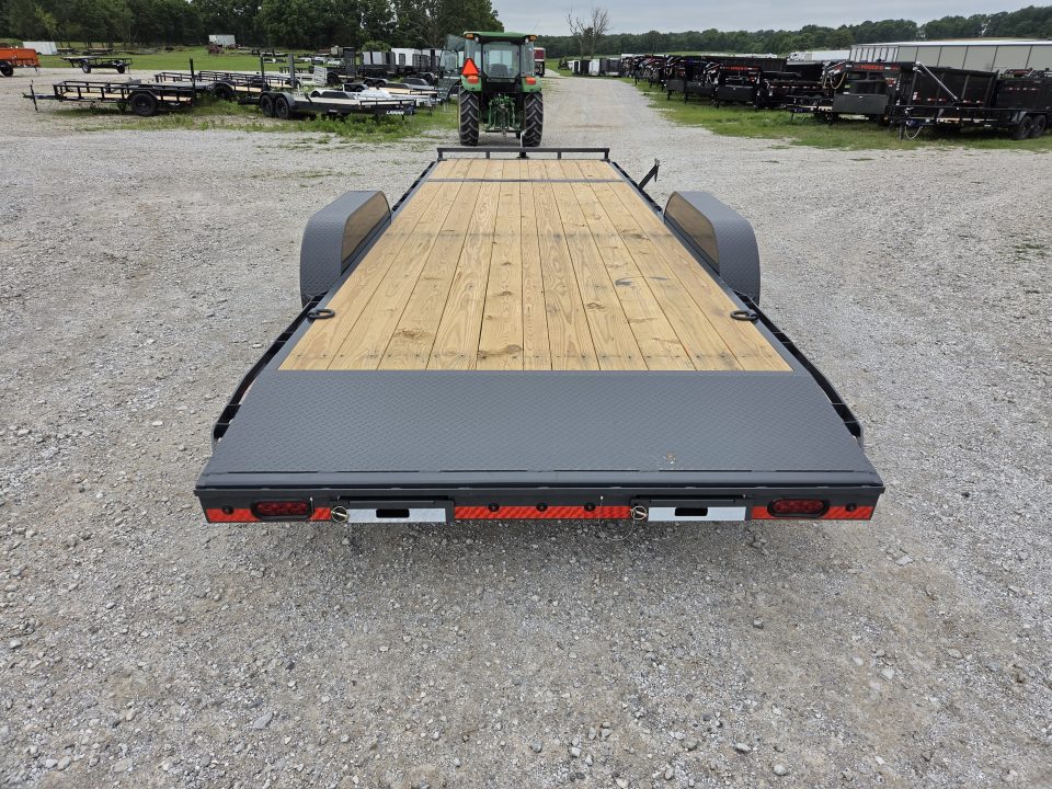 New 2026 Lamar 83X24 TANDEM 10K CAR HAULER W/2' STEEL DOVE & SLIDEOUT RAMPS