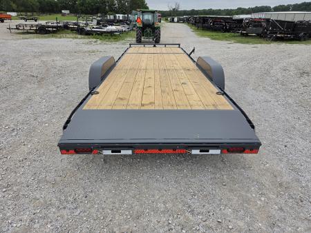 New 2026 Lamar 83X24 TANDEM 10K CAR HAULER W/2' STEEL DOVE & SLIDEOUT RAMPS