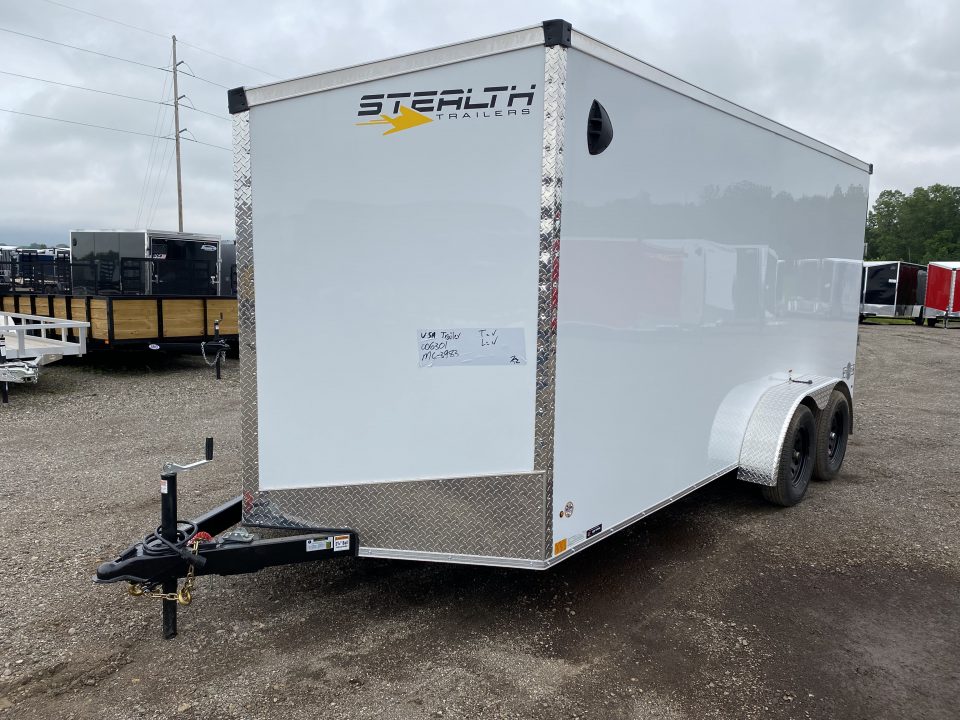 New 2026 Stealth Trailers Mustang 7x16 V-Nose Ramp Door 6'6" Cargo / Enclosed Trailer