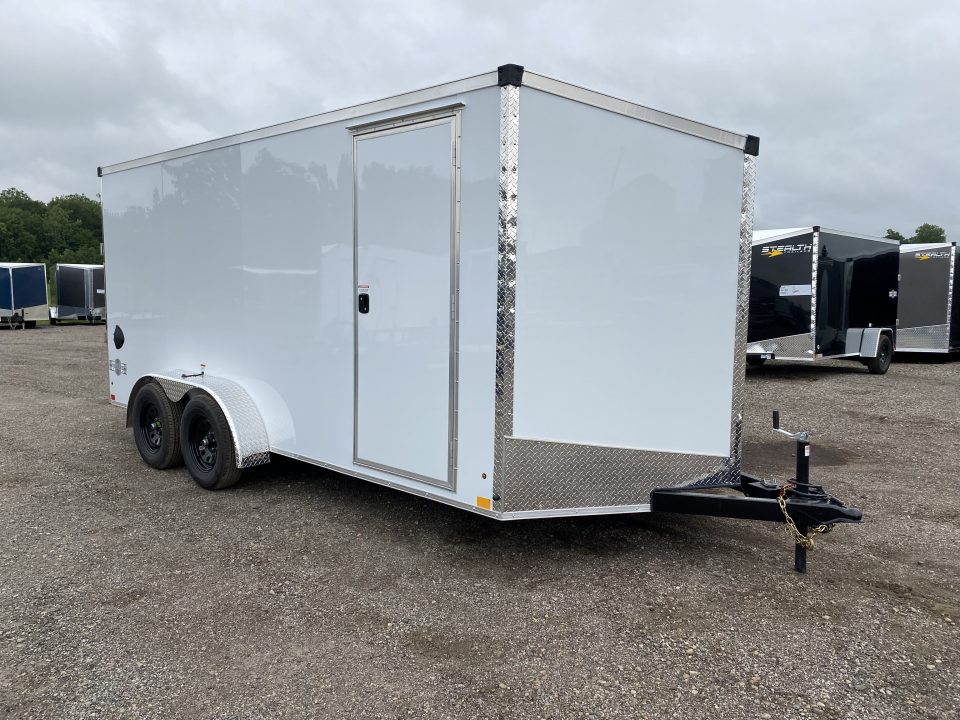 New 2026 Stealth Trailers Mustang 7x16 V-Nose Ramp Door 6'6" Cargo / Enclosed Trailer