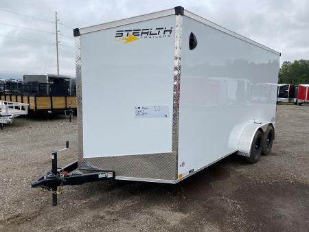 New 2026 Stealth Trailers Mustang 7x16 V-Nose Ramp Door 6'6" Cargo / Enclosed Trailer