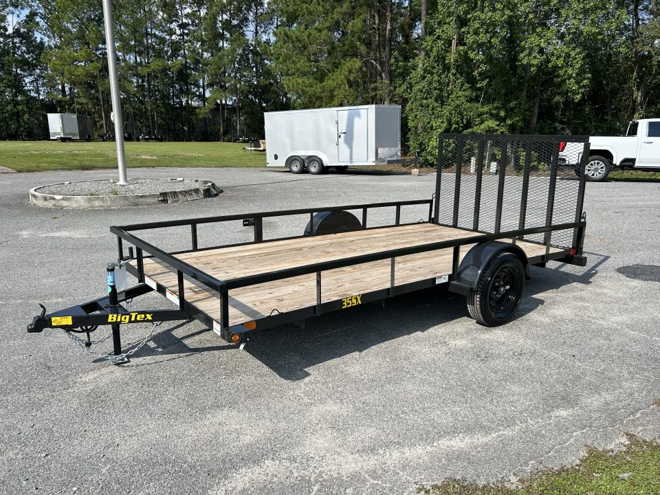 New 2026 Big Tex Trailers 35SX-14 Utility Trailer, 83x14 with Tube Spring Assist Ramp Gate