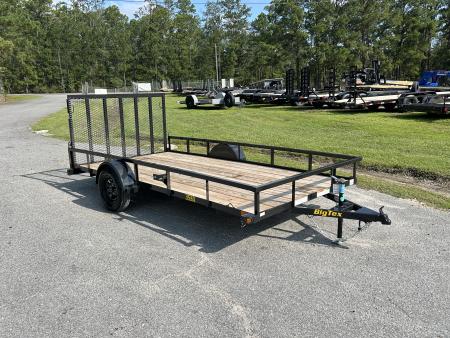New 2026 Big Tex Trailers 35SX-14 Utility Trailer, 83x14 with Tube Spring Assist Ramp Gate