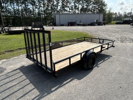 New 2026 Big Tex Trailers 35SX-14 Utility Trailer, 83x14 with Tube Spring Assist Ramp Gate