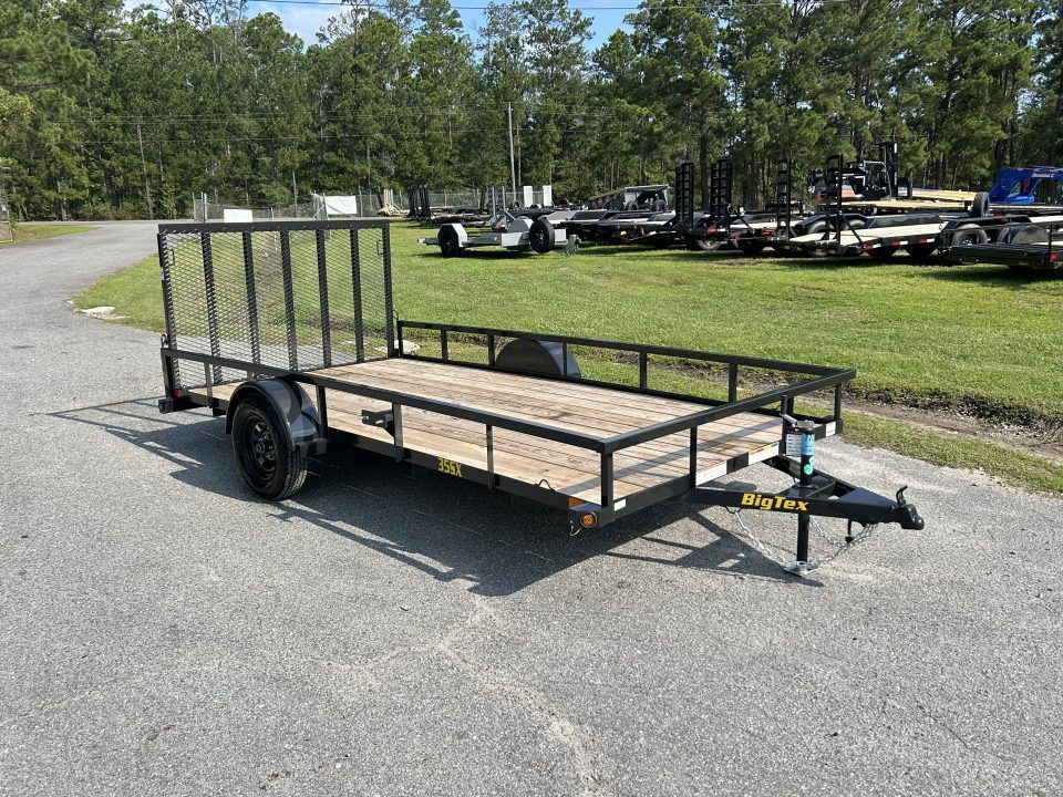 New 2026 Big Tex Trailers 35SX-14 Utility Trailer, 83x14 with Tube Spring Assist Ramp Gate