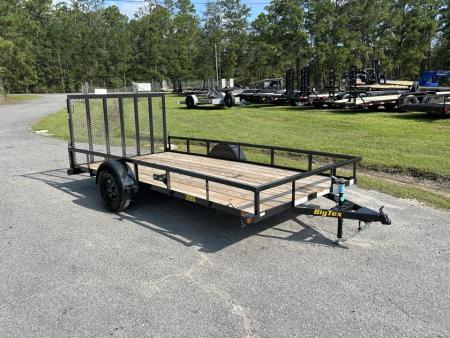 New 2026 Big Tex Trailers 35SX-14 Utility Trailer, 83x14 with Tube Spring Assist Ramp Gate