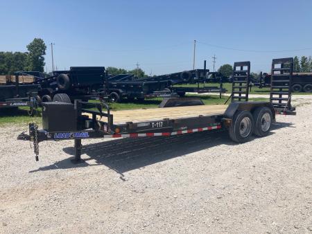 Used 2021 Load Trail 83X20 TANDEM 16K W/ 2' DOVE, STAND UP RAMPS & SPARE Equipment Trailer