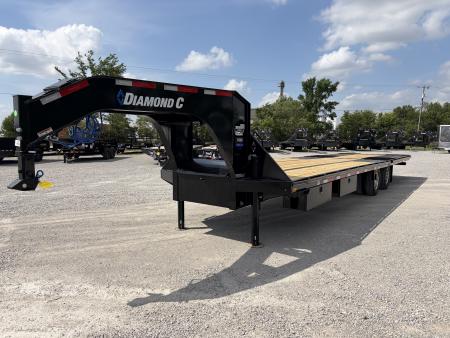 New 2026 Diamond C Trailers FMAX210L32X102HDT (32' X 102 ) 25K Hydraulic Dove Tail Flatbed Trailer