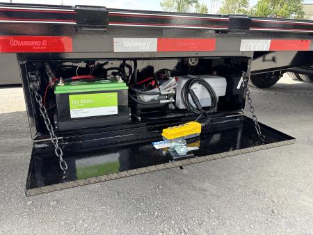 New 2026 Diamond C Trailers FMAX210L32X102HDT (32' X 102") 25K Hydraulic Dove Tail Flatbed Trailer