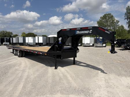 New 2026 Diamond C Trailers FMAX210L32X102HDT (32' X 102") 25K Hydraulic Dove Tail Flatbed Trailer