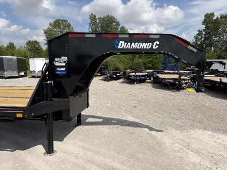 New 2026 Diamond C Trailers FMAX210L32X102HDT (32' X 102") 25K Hydraulic Dove Tail Flatbed Trailer