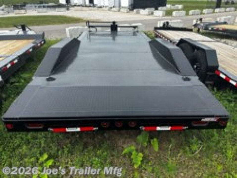 New 2024 Iron Bull 102X20 14000 GVWR Drive Over Fenders Slide In Ramps Equipment Trailer