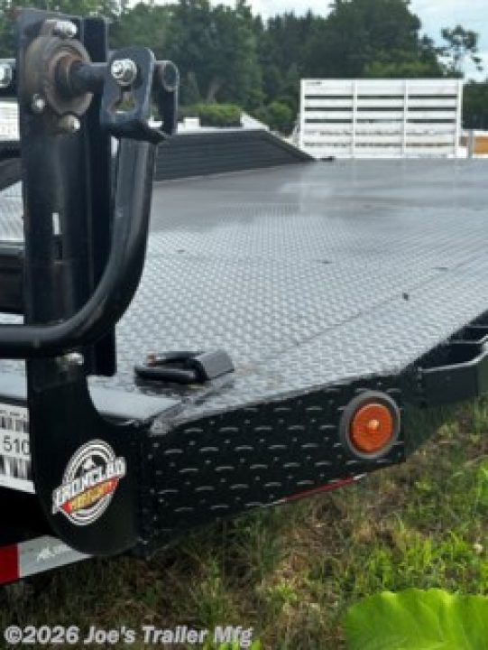 New 2024 Iron Bull 102X20 14000 GVWR Drive Over Fenders Slide In Ramps Equipment Trailer