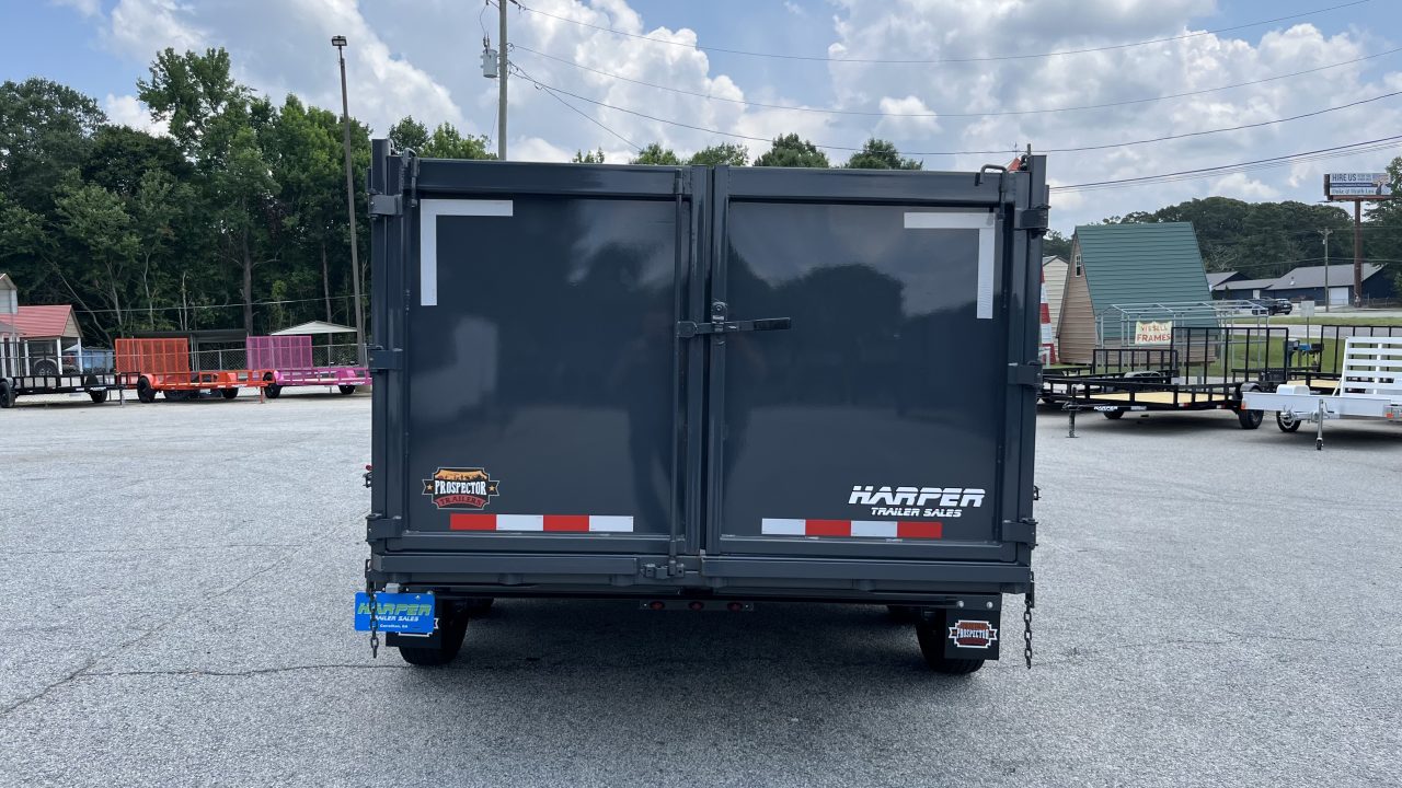 New 2026 PROSPECTOR 14K 7X16 TELESCOPING DUMP TRAILER 4' WALLS AND ALUMINIUM RAMPS