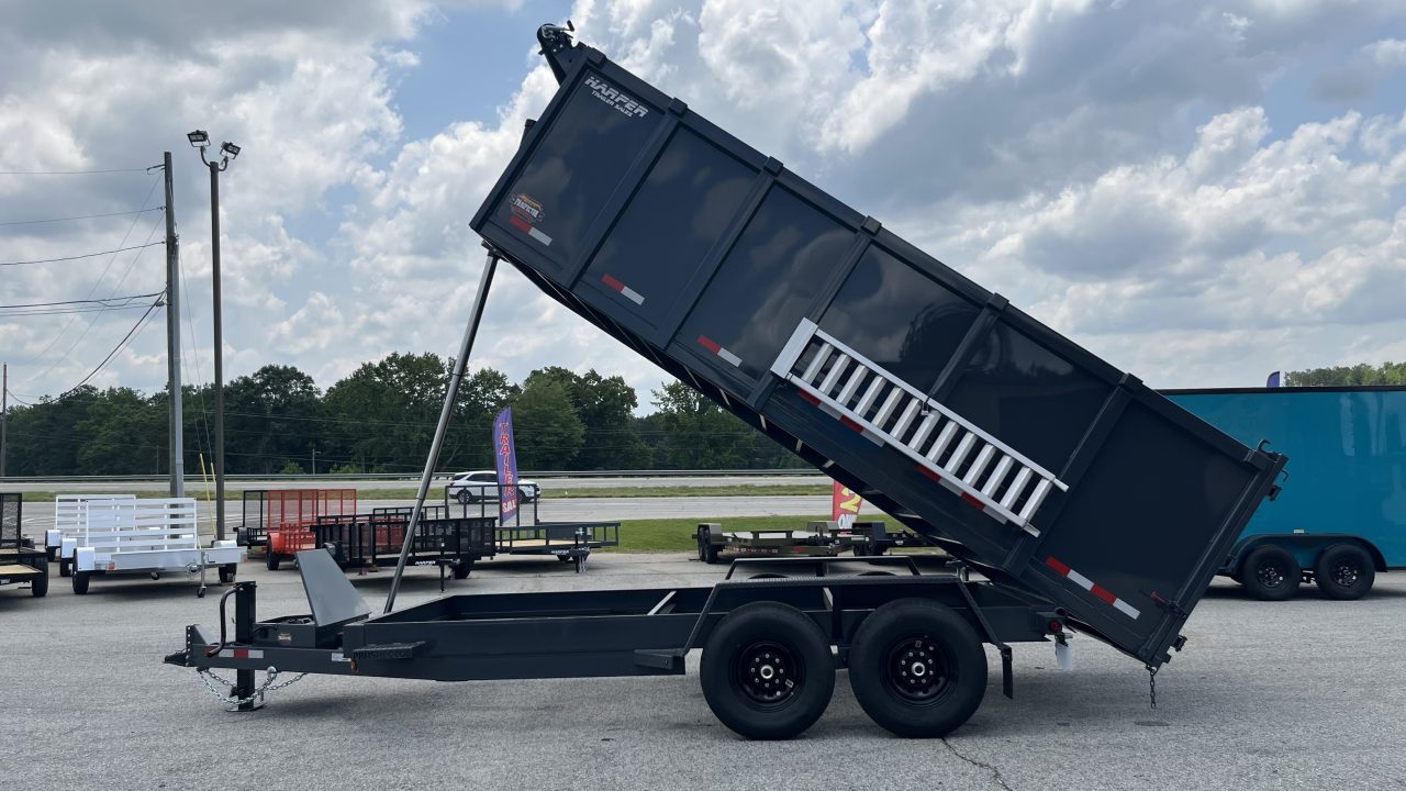New 2026 PROSPECTOR 14K 7X16 TELESCOPING DUMP TRAILER 4' WALLS AND ALUMINIUM RAMPS