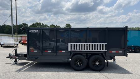 New 2026 PROSPECTOR 14K 7X16 TELESCOPING DUMP TRAILER 4' WALLS AND ALUMINIUM RAMPS