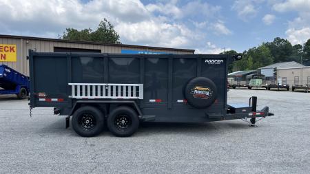 New 2026 PROSPECTOR 14K 7X16 TELESCOPING DUMP TRAILER 4' WALLS AND ALUMINIUM RAMPS