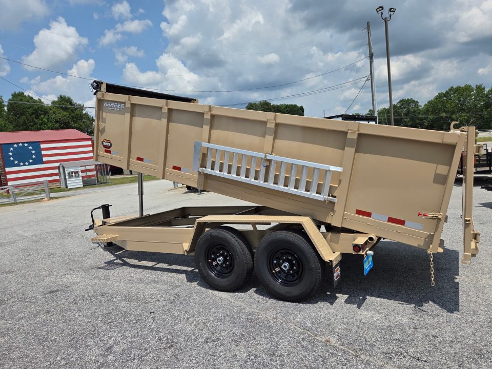 New 2026 PROSPECTOR 14K 7X16 TELESCOPING DUMP TRAILER 3' WALLS AND ALUMINIUM RAMPS