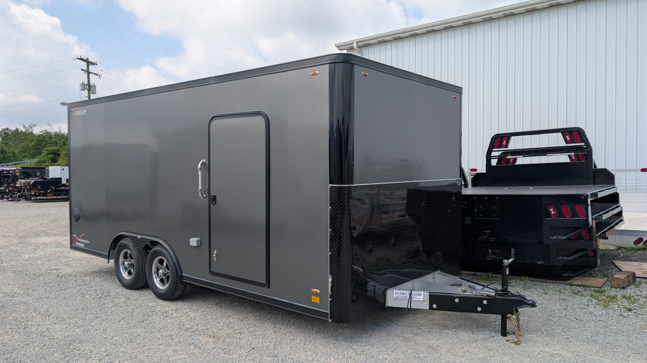 New 2027 Legend 8.5 x 18 Trail Master Flat Front Cargo Trailer w/ Ramp Door (84" INSIDE!!)