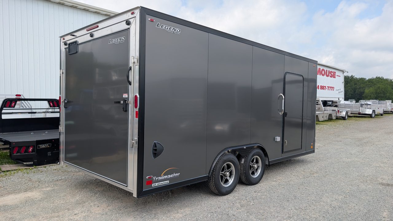 New 2027 Legend 8.5 x 18 Trail Master Flat Front Cargo Trailer w/ Ramp Door (84" INSIDE!!)