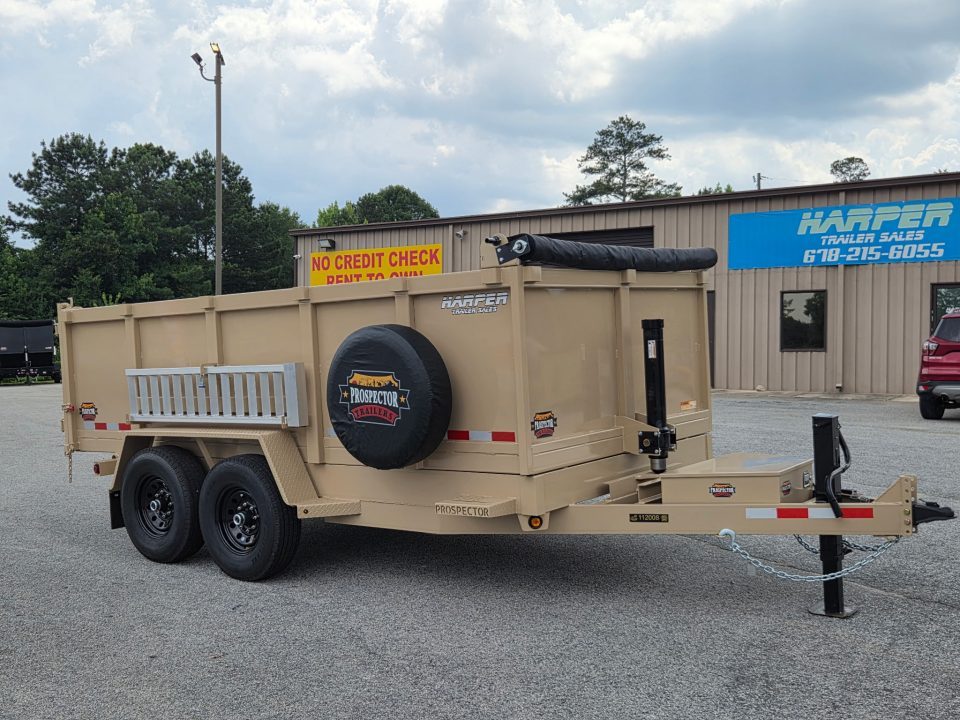 New 2026 PROSPECTOR 7X14 14K TELESCOPING DUMP TRAILER WITH 3' WALLS AND SPARE TIRE