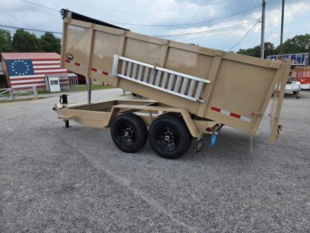 New 2026 PROSPECTOR 7X14 14K TELESCOPING DUMP TRAILER WITH 3' WALLS AND SPARE TIRE